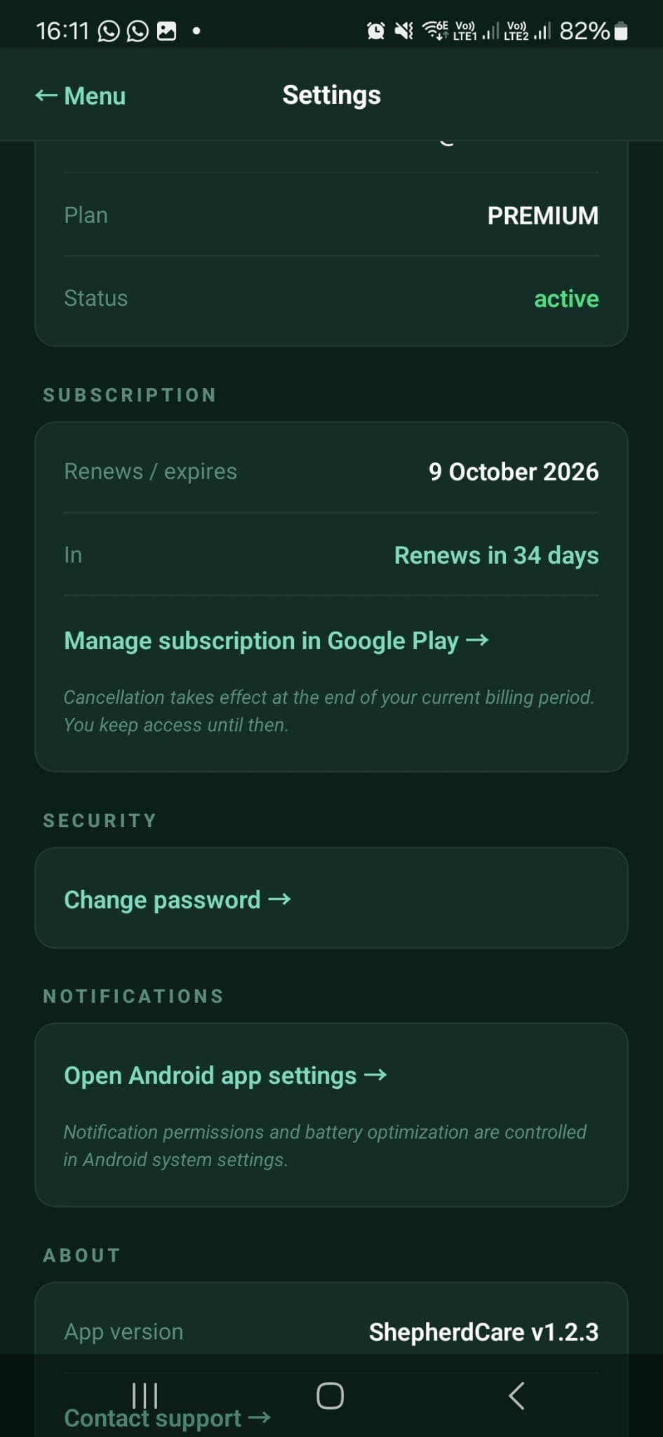 Manage your subscription and alerts